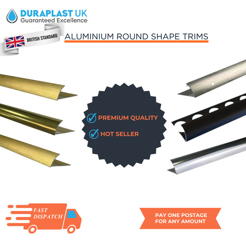 Tile trims aluminium - tile, round