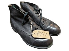 British Army Black Leather Vintage Combat Boots Size 8 UK / 42 EU #219