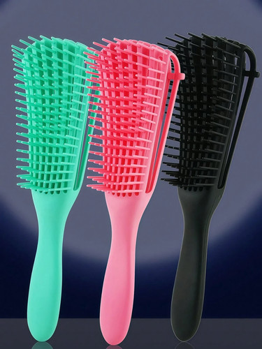 Curly hair detangling - curly, octopus