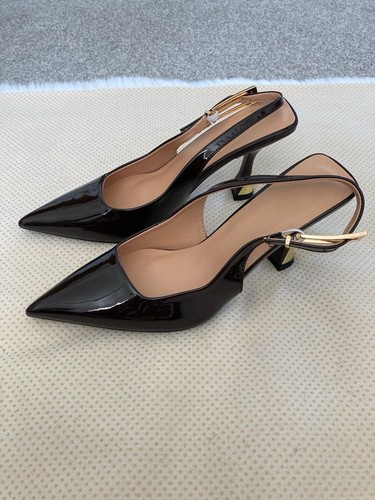 Deep chocolate brown patent - deep,