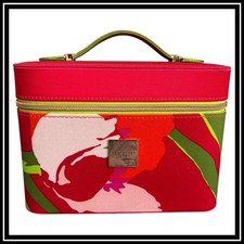 Ted Baker Red Empty Vanity Case Travel In Style New Cosmetics Makeup Zip Case