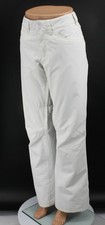 ROXY BACKYARD WOMENS SKI SALOPETTE SNOW PANTS WHITE UK L RRP £115 AD ERJTP03127