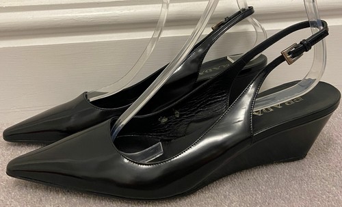 Prada women black shined - prada, women's