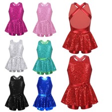 UK Kids Girls Shiny Sequins