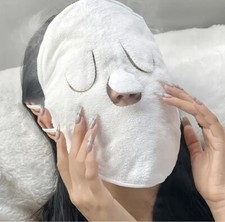 Hot Compress Face Towel Masks, Reusable Facial Steamer Towel *