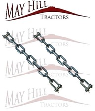 PAIR of Massey Ferguson 35 35x 135 140 Tractor Check Chain Assembly - 285mm