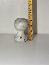 Antique Wood Turned Newel Post Finial Topper Architectural Wood Salvage