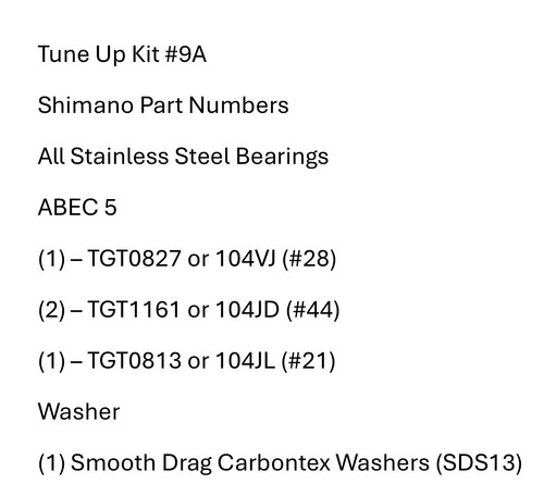 Tune kit shimano - tune,