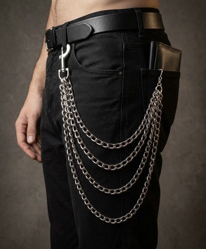 Row hanging wallet chain - 4,