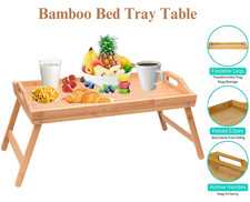 Bamboo Wooden Bed Tray With