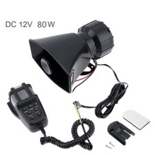 Car Siren Loud Horn Speaker Alarm MIC Microphone 7 Sound 110db Loud Tone Wehicle