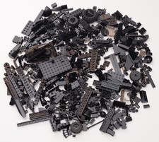 Lego Half a Kilo Black Bricks and Pieces 500g Mixed Bundle Genuine