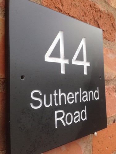 Quality slate house sign x - house,