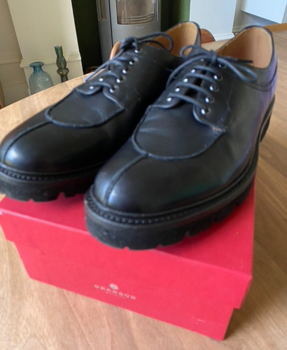Grenson percy black leather - black,