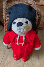 Vintage 1975  Paddington Bear - 50cm Tall - Includes Coat, Boots, & Hat