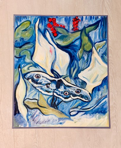 Inspired van gogh oil painting - oil,