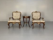 Pair of Theodore Alexander "Spencer House" Armchairs & Table