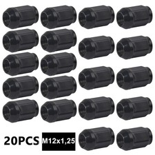 20X Alloy Wheel Nuts Black