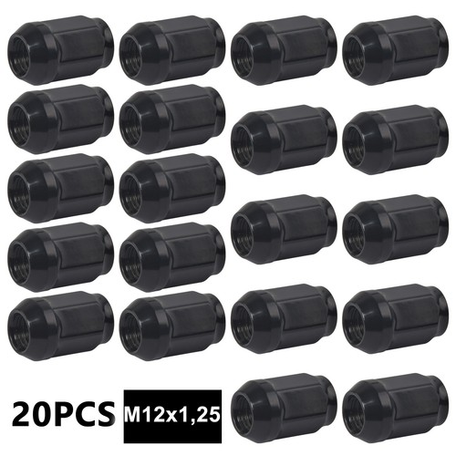 20x alloy wheel nuts - alloy, black