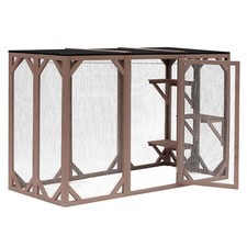 Weatherproof Outdoor Cat Enclosures 180x80x111.8cm with 3 Platforms