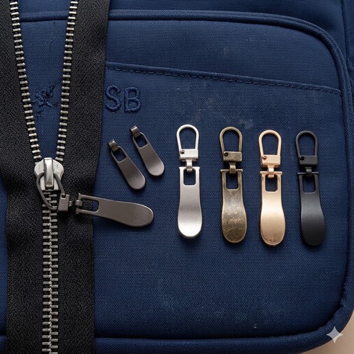 5pcs metal zipper puller - zipper, zip