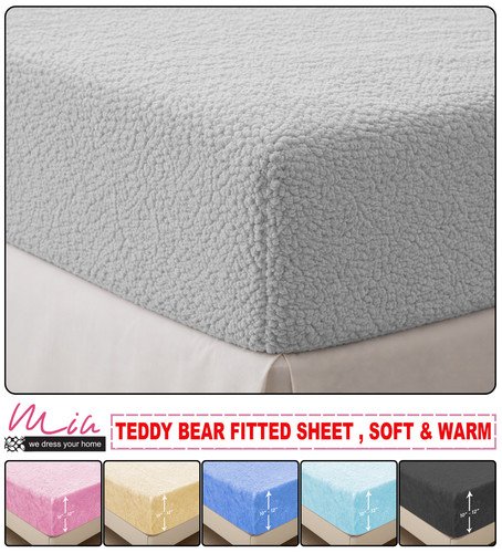Teddy fleece fitted sheet - fleece,