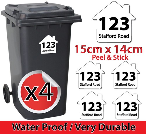 Wheelie bin stickers - x,