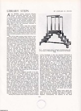 LIBRARY STEPS. AN ORIGINAL ARTICLE FROM APOLLO, INTERNATIONAL MAGAZINE OF THE AR