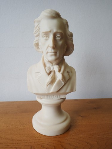Vintage chopin alabaster bust - vintage,