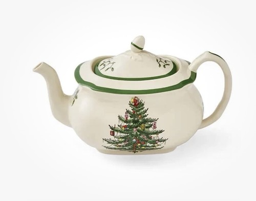 Spode christmas tree tea pot - tree,