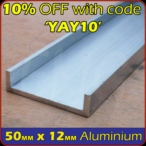 50mm 12mm aluminium - 12mm,