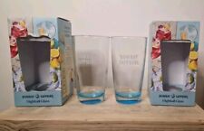 Bombay Sapphire Highball glass X2 with blue base, boxed