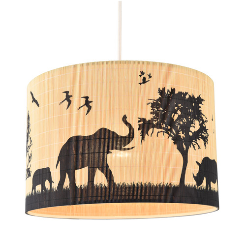 Modern safari bamboo - modern, pendant
