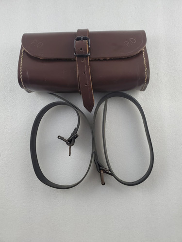 Vintage leather bicycle saddle - leather,
