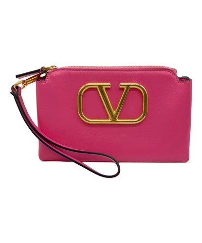 Valentino rfid pink clutch bag - rfid,