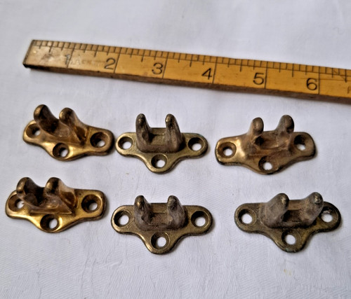 Six vintage brass - vintage, sash