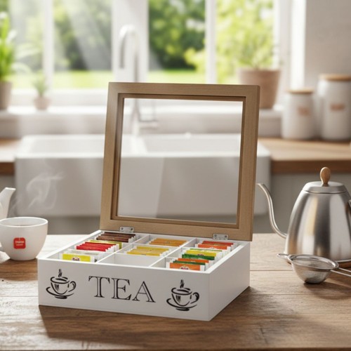 Wooden two tone compartment - wooden,