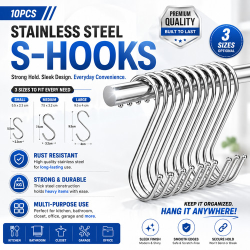 10pcs stainless steel - 10pcs, s