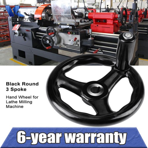 Hand wheel12 125mm black round - black,