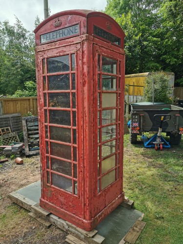 Red telephone box - red,