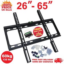TV WALL BRACKET MOUNT SLIM FOR 26 30 32 40 42 50 65 INCH FLAT 3D LCD LED PLASMA