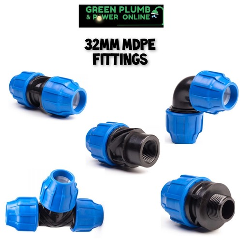 32mm mdpe blue water pipe - blue,