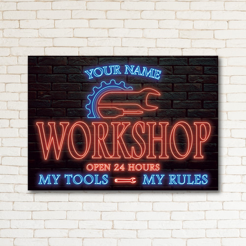 Personalised workshop garage - personalised,