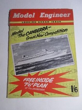 Model Engineer Magazine Aug 25 1960 Canberra ship model, traction engines