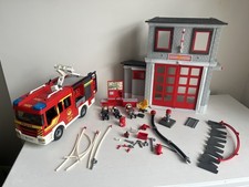 Playmobil fire station truck - station, &