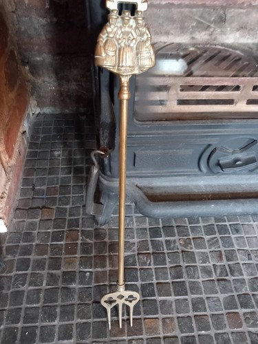 Vintage fireplace brass welsh - fireplace,