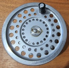 A FINE HARDY MARQUIS SALMON No3 SALMON FLY REEL SPARE SPOOL WITH GEAR COVER