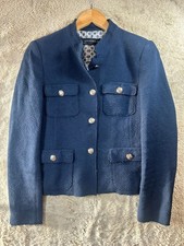 Zara Woman Navy Tweed Style