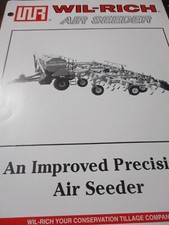 Wil-Rich Air Seeder, Air Master Sales/Specifications Brochures, 2 items