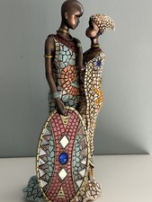 Vintage Masai Couple Figurine